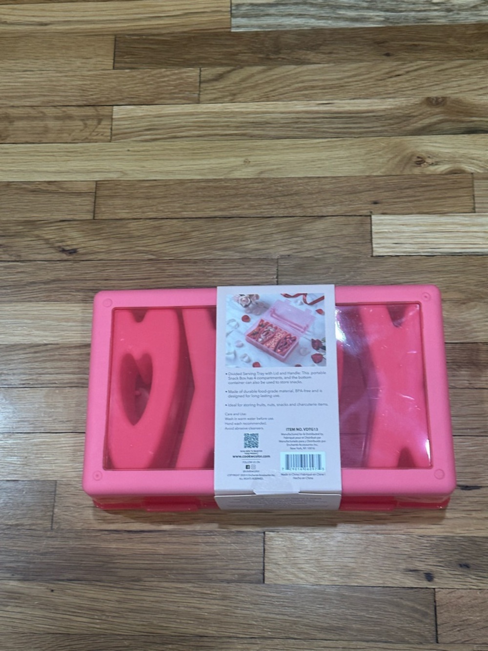 Pink 4-Compartment Food Storage Snack Box - Picture 6 of 6